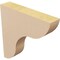 Ekena Millwork 2"W x 10"D x 10"H Thin Carmel Rough Cedar Woodgrain TimberThane Corbel, Primed Tan CORUR02X10X10CARRCPR - alternate 3